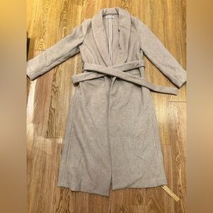 Reformation Taupe Wool Blend Coat